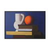 Arrangement with White Jug, Orange and Book by Vilhelm Lundstrøm Framed Canvas