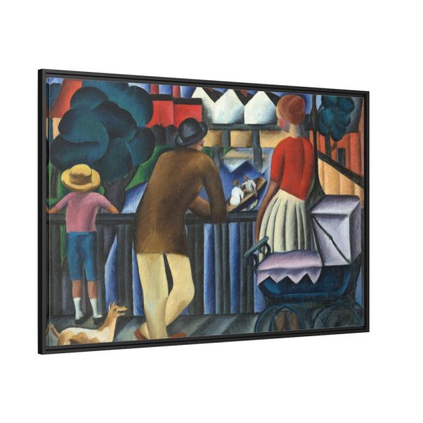 Urban theme by Gejza Schiller Framed Canvas