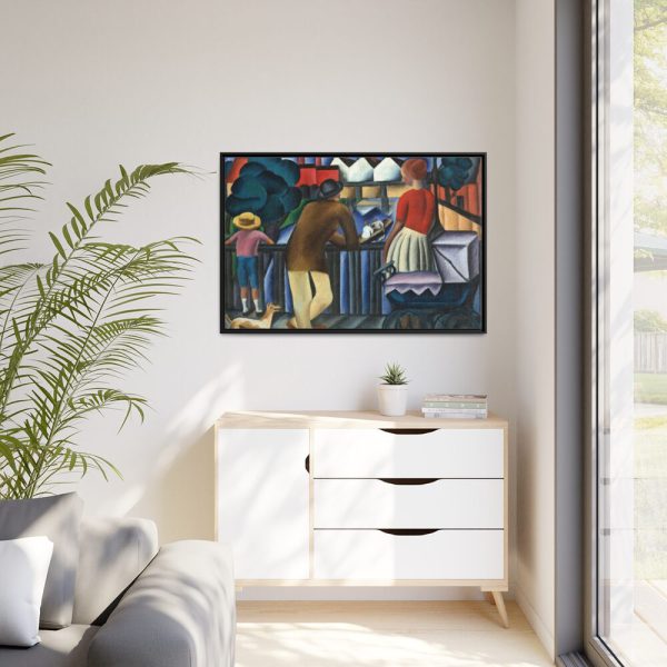 Urban theme by Gejza Schiller Framed Canvas