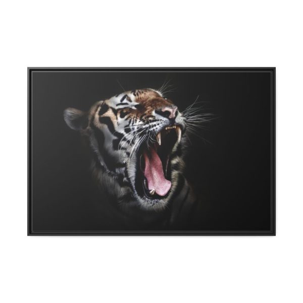 Tiger Face Framed Canvas