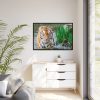 Tiger Walking Framed Canvas