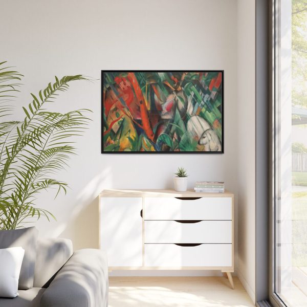 88289-438.jpg In the Rain by Franz Marc Framed Canvas