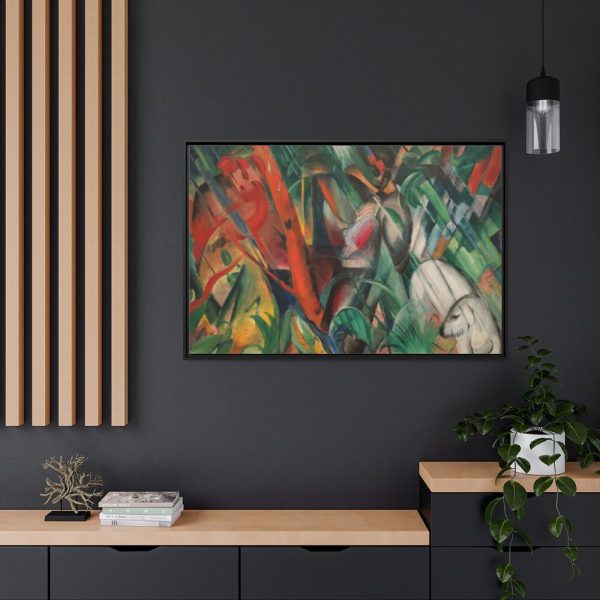 88289-439.jpg In the Rain by Franz Marc Framed Canvas