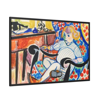Gouache by Henry Lyman Sayen Framed Canvas