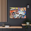 Gouache by Henry Lyman Sayen Framed Canvas