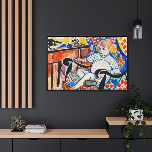 Gouache by Henry Lyman Sayen Framed Canvas