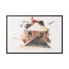 Houses with Red by Charles Demuth Framed Canvas