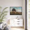 Boy and Girl in a Field with Sheep by Winslow Homer Framed Canvas