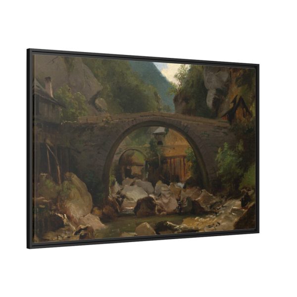 88289-5.jpg Mountain Stream in the Auvergne by Théodore Rousseau Framed Canvas