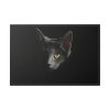 88289-501.jpg Black Bombay Cat in the Dark Framed Canvas