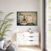 88289-518.jpg Cat Wearing Eyeglasses Framed Canvas