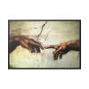 88289-521.jpg Part of The Creation of Adam Hands by Michelangelo Buonarroti Framed Canvas
