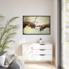 88289-523.jpg Part of The Creation of Adam Hands by Michelangelo Buonarroti Framed Canvas