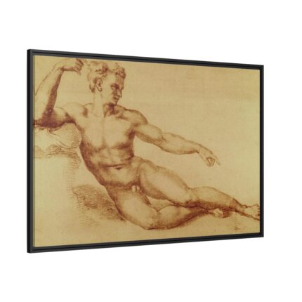 Studio di Nudo by Michelangelo Buonarroti Framed Canvas
