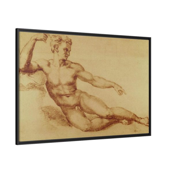 88289-525.jpg Studio di Nudo by Michelangelo Buonarroti Framed Canvas