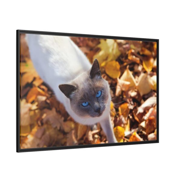 88289-530.jpg Autumn Cat Framed Canvas