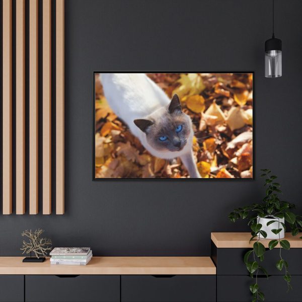 88289-534.jpg Autumn Cat Framed Canvas