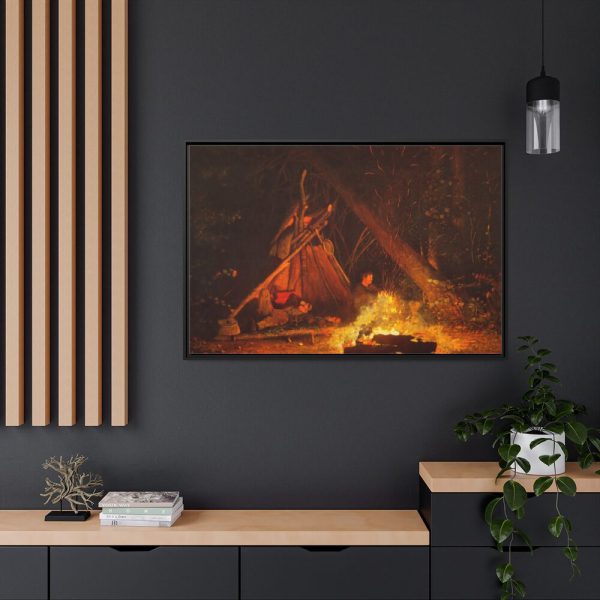 88289-54.jpg Camp Fire by Winslow Homer Framed Canvas