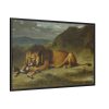 88289-55.jpg Lion Devouring a Goat Framed Canvas