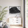 88289-558.jpg Sleepy Black Labrador Framed Canvas