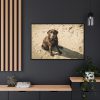 88289-574.jpg Labrador On the Sand Framed Canvas