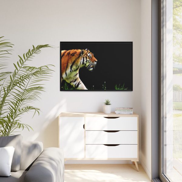 88289-583.jpg A Tiger in the Darkness Framed Canvas