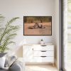 88289-593.jpg Tiger and Cubs on Dusty Road Framed Canvas