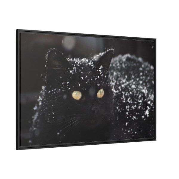 88289-600.jpg Black Persian Cat Framed Canvas