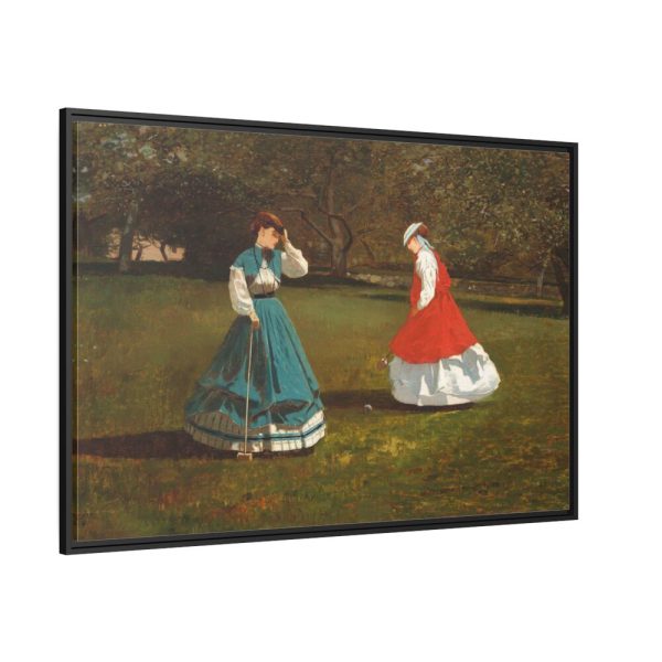 88289.jpg A Game of Croquet by Winslow Homer Framed Canvas