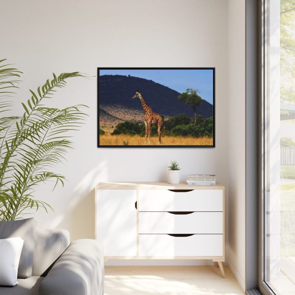 88289-613.jpg Giraffe in Savanna Framed Canvas