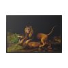A Lion Attacking a Stag by George Stubbs Framed Canvas