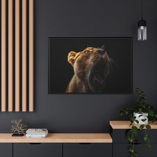 Lion Roar Framed Canvas