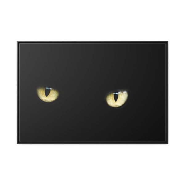 88289-676.jpg Black Bombay Cat Framed Canvas