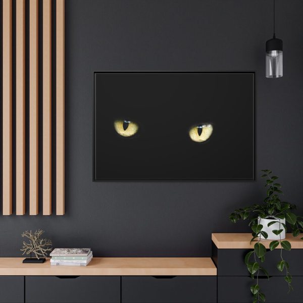 88289-679.jpg Black Bombay Cat Framed Canvas