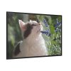 88289-685.jpg Cat and Lavender Framed Canvas
