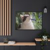 88289-689.jpg Cat and Lavender Framed Canvas