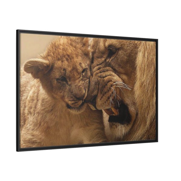 88289-70.jpg Lion Family Framed Canvas