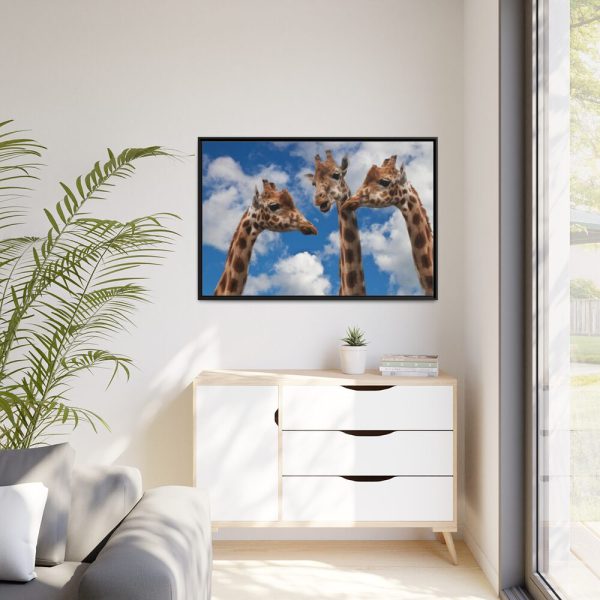 88289-708.jpg Giraffe Tower, Animal Family Framed Canvas