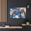 88289-709.jpg Giraffe Tower, Animal Family Framed Canvas