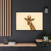 88289-719.jpg A Close up Geoffrey The Giraffe Framed Canvas