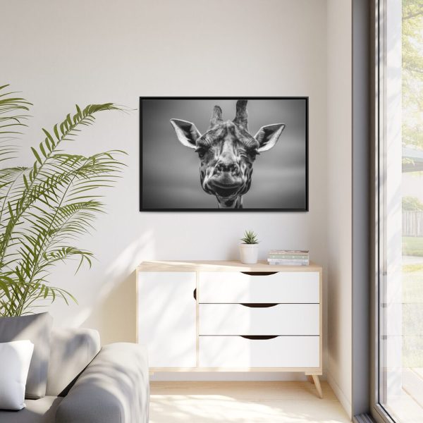 88289-723.jpg Giraffe in Monotone Framed Canvas