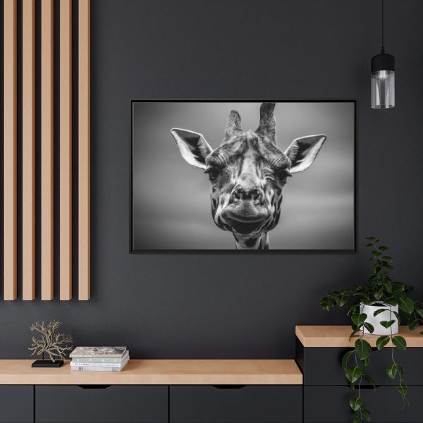 88289-724.jpg Giraffe in Monotone Framed Canvas