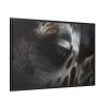 Giraffe Black Eye Framed Canvas