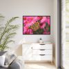 88289-753.jpg Butterfly on Pink Flower Framed Canvas