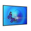 Purple Butterfly Abstract Art Framed Canvas