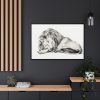 88289-79.jpg Lying Lion by Jean Bernard Framed Canvas