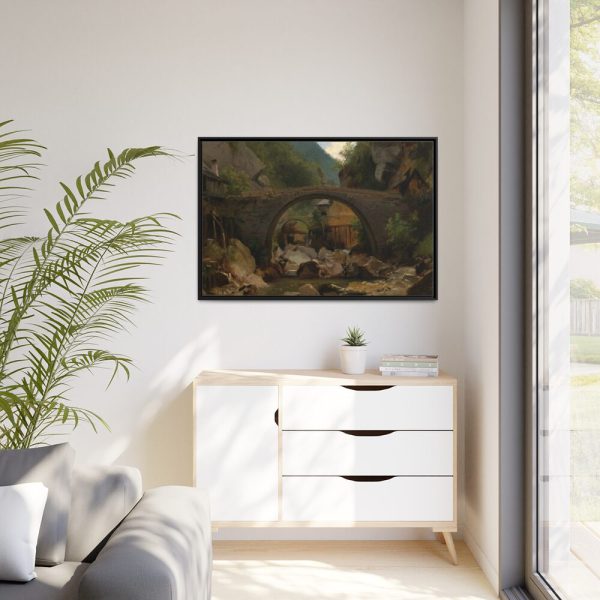 88289-8.jpg Mountain Stream in the Auvergne by Théodore Rousseau Framed Canvas