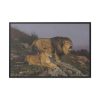 The Lion’s Domain by Geza Vastagh Framed Canvas