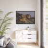 The Lion’s Domain by Geza Vastagh Framed Canvas