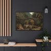 88289-9.jpg Mountain Stream in the Auvergne by Théodore Rousseau Framed Canvas